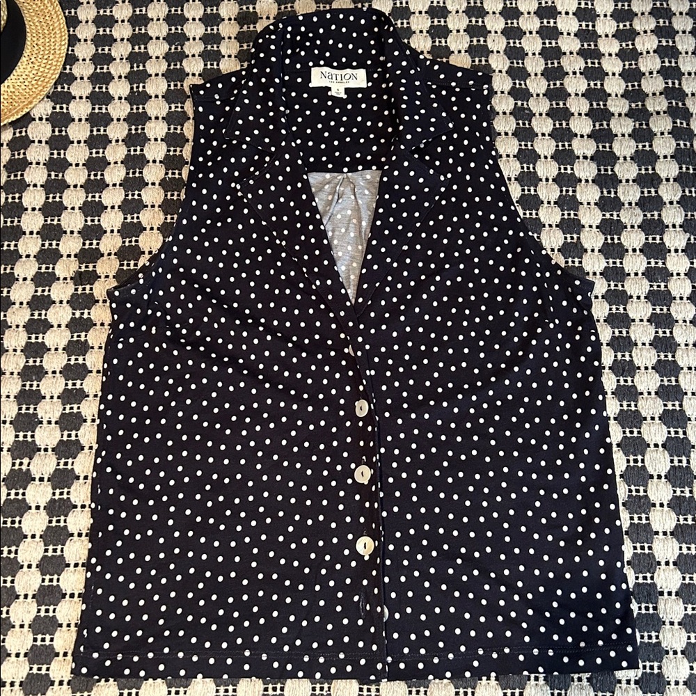 Nation Pima Cotton + Tencel Button Down Top